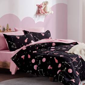 Sleep Zone 810029085793 Kids Twin Bedding Comforter Set - Super Cute And Soft 5