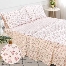 Sds4209 Sleepdown Queen Cotton Percale Bed Linen Set 4pcs 100% Long Staple Ultra S