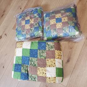 51751013 Smoky Mountain Quilt Company King Size Matching Pillows River Cotton Cabin Lodge Farm