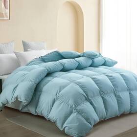 Gdc00106-blue-1 Snowman Premium Down Comforter King Size Luxurious All Season Duvet Insert W