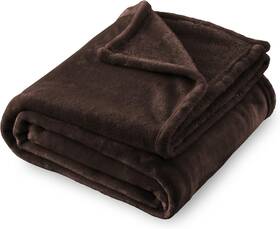 Bfa8000003 Sochow Flannel Fleece Blanket Queen Size All Season 90 Brown