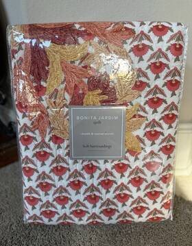8060309 Soft Surroundings Bonita Jardim Queen Quilt Reversible And Shams Floral Cotton
