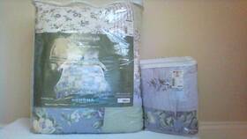 Sonoma 734737059962 Embroidered Quilt With Matching Pillow Sham 100 % Cotton Twin Size