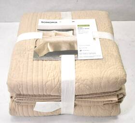 83cbbankca Sonoma Goods For Life Heritage Cotton Quilt King/cal King Size 104 Inch X 99
