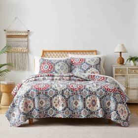 South Shore 840263875492 Southshore Fine Linens 2 Piece Quilt Set Kilim Oversized Twin/twin Xl