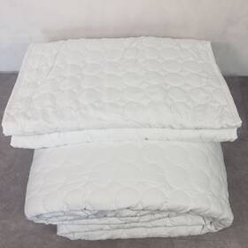 South Shore Furniture 810009708773 Southshore Fine Linens 3-pc Quilt Set White Lightweight King / California