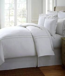 Southern Living 490688006225 Heirloom Sateen Comforter Full/queen White Gorgeous 219 Nip