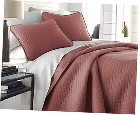 Southshore Fine Linens 313052426484 Queen/full Size Quilt Bedding Set With Full / Queen 14 - Marsala Terra Cotta