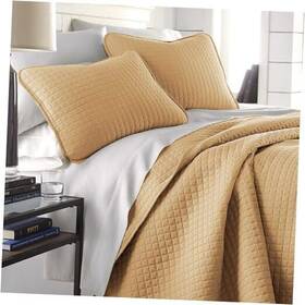 Southshore Fine Linens 445023041051 Oversized King Quilt Bedding Set Soft / California 15 - Gold
