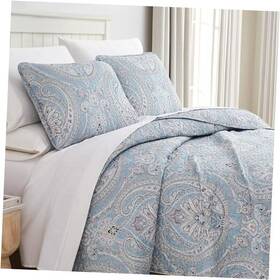 Southshore Fine Linens 678615926956 Boho Quilt Set Lightweight King / California 28. Pure Melody Aqua