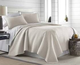 Southshore Fine Linens 810001364250 Vilano Oversized Bone King/cal King Quilt And Sham Set
