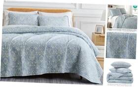 Southshore Fine Linens 810009709879 Full/queen Quilt Bedding Set Paisley Full Size Bedspread Boho