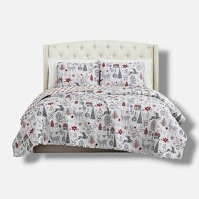 Southshore Fine Linens 840263814767 White Oversized Reversible 6pc Quilt Set Full/queen