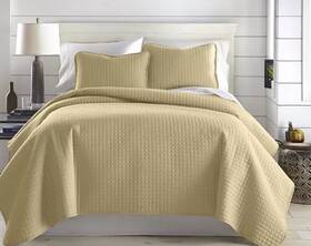 Southshore Fine Linens 840263837261 Oversized Lightweight 3-pc. Quilt Set King/cal King Gold