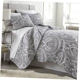 Southshore Fine Linens 840263848144 Boho King Quilt Set Lightweight / California 37 - Pure Melody Black