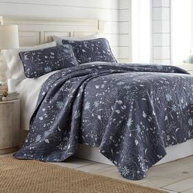 Southshore Fine Living Inc. 810001369750 Full/queen Quilt Bedding Set Floral Full Size Bedspread Blue