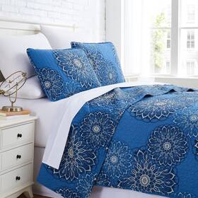 Southshore Fine Living Inc. 810028308725 Oversized King Quilt Boho Bedding Set Floral Q