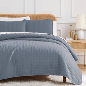 Southshore Fine Living Inc. 840263839333 Oversized King Quilt Set Blue Bedspread