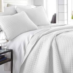 Southshore Fine Living Inc. 840263845860 White King Quilt Set With 2 Pillow Shams Lightweight Coverlet Size