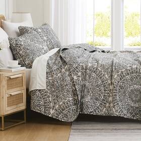 Southshore Fine Living Inc. 840263877809 Ashanti Collection Oversized Quilt Twin Bedding Set Lightweight Soft
