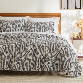 Southshore Fine Living Inc. 840263877908 Khari Oversized King Quilt Bedding Set / California Slate
