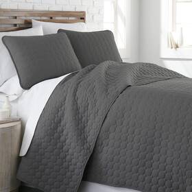 90-qlt-slt-q Southshore Fine Living Inc. Oversized Quilt Bedding Set Queen Soft Coverlet