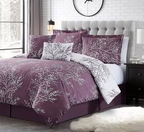 Foliagecomforter1 Spirit Linen Home 5 Pcs Twin Comforter Set - Cozy Deep Sleep Microfiber Bedding Co