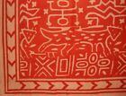Sq081-06 India Arts Primitive Tribal Mud Cloth Tapestry Or 716417700982