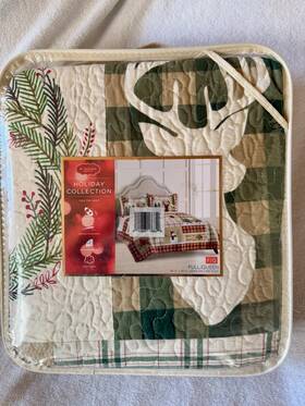 St. Nicholas Square Collection 400863176629 Yuletide Quilt Holiday New Bedspread Reversible