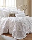 St59716712 Luxury Bedding Textured Shabby Chic Country Ruffled Ruffles Soft White