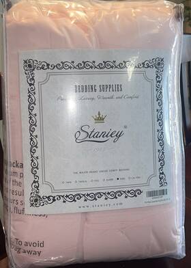 1001-lpki Staniey 1001-lpki- 9 Pinch Pleat Coverlet Set King Sz 104 Inch X 92 Baby Pink New