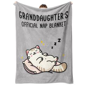 Dyt0973 Steadstyle Valentines Granddaughter Gifts From Grandma Grandpa 60 Inch X50 Grey