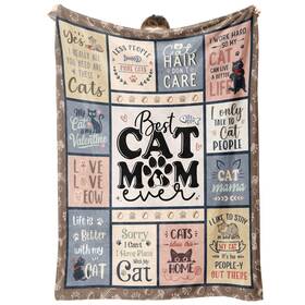 Lfzvdyt0898 Steadstyle Cat Mom Gifts - Best Ever Blanket For 60 Inch X50 Multicolor
