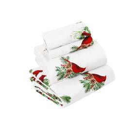 Stoe4 056557537563 Sleepdown 100% Cotton Flannel Sheets Queen Size - Super Soft Heavyweight Do