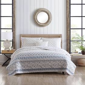 89716675 Stone Cottage 4pc Full/queen Bexley Quilt Bedding Set Blue -