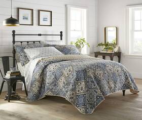 Ushsa91126261 Stone Cottage - King Quilt Set Reversible Cotton Bedding With Matching Shams