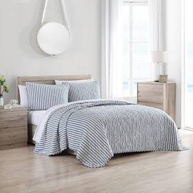 Ushsa91145593 Stone Cottage - King Quilt Set Reversible Cotton Bedding With Matching Shams