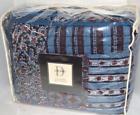 Studio Jahan Patchwork Full Queen Quilt Set Nwt Cotton Red