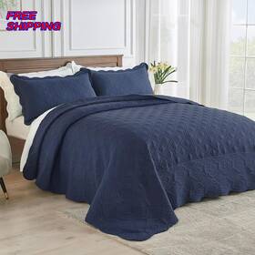 Suchbed 313045258245 Alaskan King Bedspread Set Oversized Bedspreads 132 X 120 Inches Extra Wide