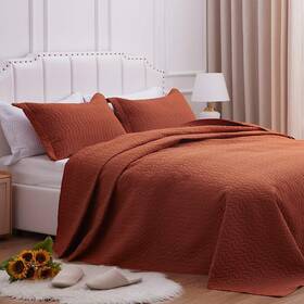 Sunstyle Home 717186803317 Queen Size Quilt Bedding Set Geometric Pattern Lightweight Soft Bedspre