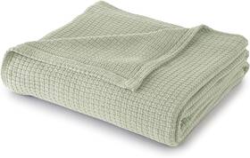 B50442-azq-sag Sunyin Sun Yin Full/queen Sage 100% Cotton Blanket Light Full-queen Green