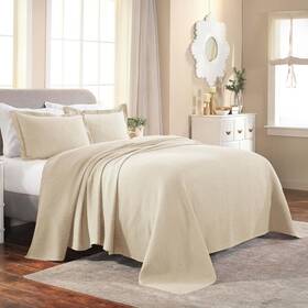 Superior 190052064058 Fleur De Lis Cotton 3 Piece Bedspread Set Home Bed Decor Decorative