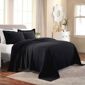 Superior 190052064126 Cotton Fleur De Lis Bedspread Set Warm Blankets All-season Bedding Bedroom