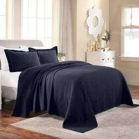 Superior 190052064188 Cotton Fleur De Lis Bedspread Set Warm Blankets All-season Bedding Bedroom