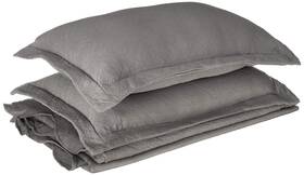 Superior 190052083622 100% Cotton Geometric Fret 3-piece Scalloped Bedspread Set Queen