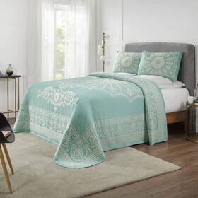 Superior 190052194595 Cotton Blend Bedspread 2-piece Set Light Weight Blanket 1 Matching Pillow S