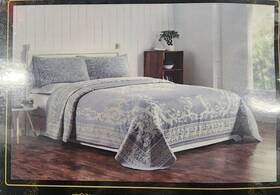 Superior 190052194786 Adalie Lightweight Cotton Blend Taupe Medallion Bedspread Set