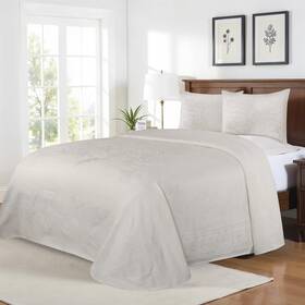 Superior 190052285811 Cotton Blend 2-piece Bedspread Set Oversized 1 Matching Pillow Sh