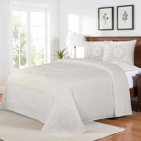 Superior 190052285859 Cotton Blend Bedspread 2-piece Set Light Weight Blanket 1 Matching Pillow S