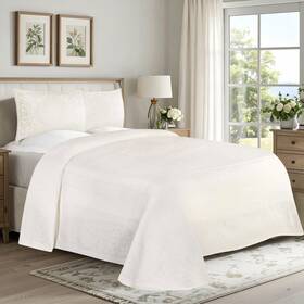 Superior 190052285873 Cotton Blend Bedspread Set Includes Oversized And 2 Matching Pillo